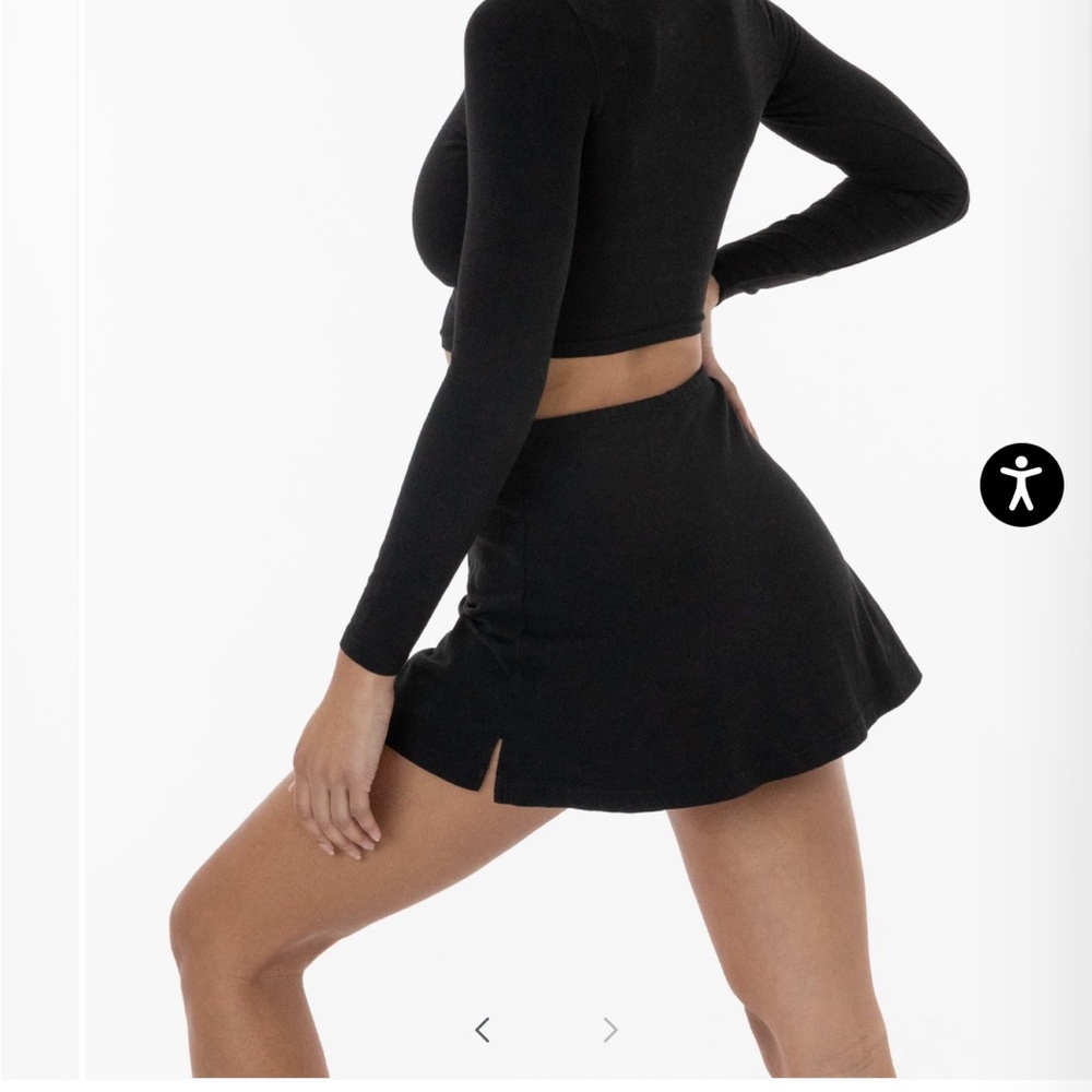 Los Angeles Apparel XS Black Skort